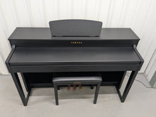 Load image into Gallery viewer, Yamaha Clavinova CLP-430 Digital Piano and stool in satin black stock #25307
