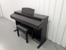 Load image into Gallery viewer, Roland HP-2e digital piano and stool in dark rosewood finish stock number 25317
