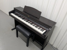 Load image into Gallery viewer, Roland HP-2e digital piano and stool in dark rosewood finish stock number 25317
