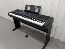 Load image into Gallery viewer, Yamaha DGX-660 black portable grand piano keyboard and stand stock #25314
