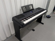Load image into Gallery viewer, Yamaha DGX-660 black portable grand piano keyboard and stand stock #25314
