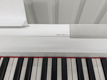 Load image into Gallery viewer, Yamaha P-115 digital portable piano with collapsible stand and pedal white stock #25325
