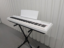 Load image into Gallery viewer, Yamaha P-115 digital portable piano with collapsible stand and pedal white stock #25325
