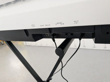 Load image into Gallery viewer, Yamaha P-115 digital portable piano with collapsible stand and pedal white stock #25325
