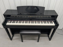 Load image into Gallery viewer, Yamaha Clavinova CLP-440PE Digital Piano polished ebony glossy black stock 25327
