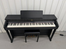 Load image into Gallery viewer, Roland HP503 digital piano and stool in satin black finish stock number 25308
