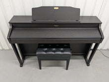 Load image into Gallery viewer, Roland HP506 Digital Piano in rosewood wooden action keys + stool Stock #25330
