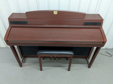 Load image into Gallery viewer, YAMAHA CLAVINOVA CLP-270 DIGITAL PIANO AND STOOL IN MAHOGANY FINISH stock #25332
