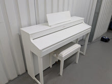 Load image into Gallery viewer, Roland HP702 Concert Class Digital Piano and stool in satin white stock #25335
