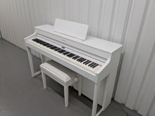 Load image into Gallery viewer, Roland HP702 Concert Class Digital Piano and stool in satin white stock #25335
