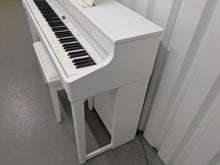 Load image into Gallery viewer, Roland HP702 Concert Class Digital Piano and stool in satin white stock #25335
