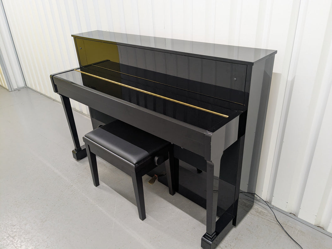 Yamaha Gran Touch GT20 upright piano polished ebony glossy black stock #25344