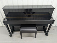 Load image into Gallery viewer, Yamaha Gran Touch GT20 upright piano polished ebony glossy black stock #25344
