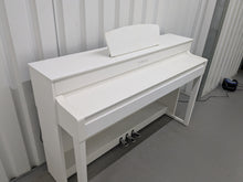 Load image into Gallery viewer, Yamaha Clavinova CLP-535 digital piano in satin white stock # 25367
