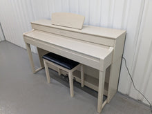 Load image into Gallery viewer, Yamaha Clavinova CLP-535 in white ash with matching stool stock nr 25431
