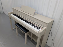 Load image into Gallery viewer, Yamaha Clavinova CLP-535 in white ash with matching stool stock nr 25431
