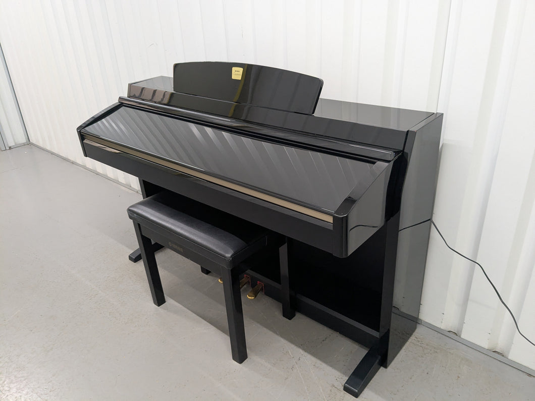 Yamaha Clavinova CLP-230PE piano +stool polished ebony glossy black stock # 25355