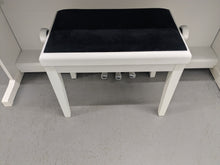 Load image into Gallery viewer, Yamaha Arius YDP-144 digital piano and stool in satin white stock nr 25376
