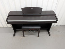 Load image into Gallery viewer, Yamaha Arius YDP-135 digital piano and stool in rosewood stock # 25377
