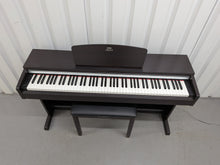 Load image into Gallery viewer, Yamaha Arius YDP-135 digital piano and stool in rosewood stock # 25377
