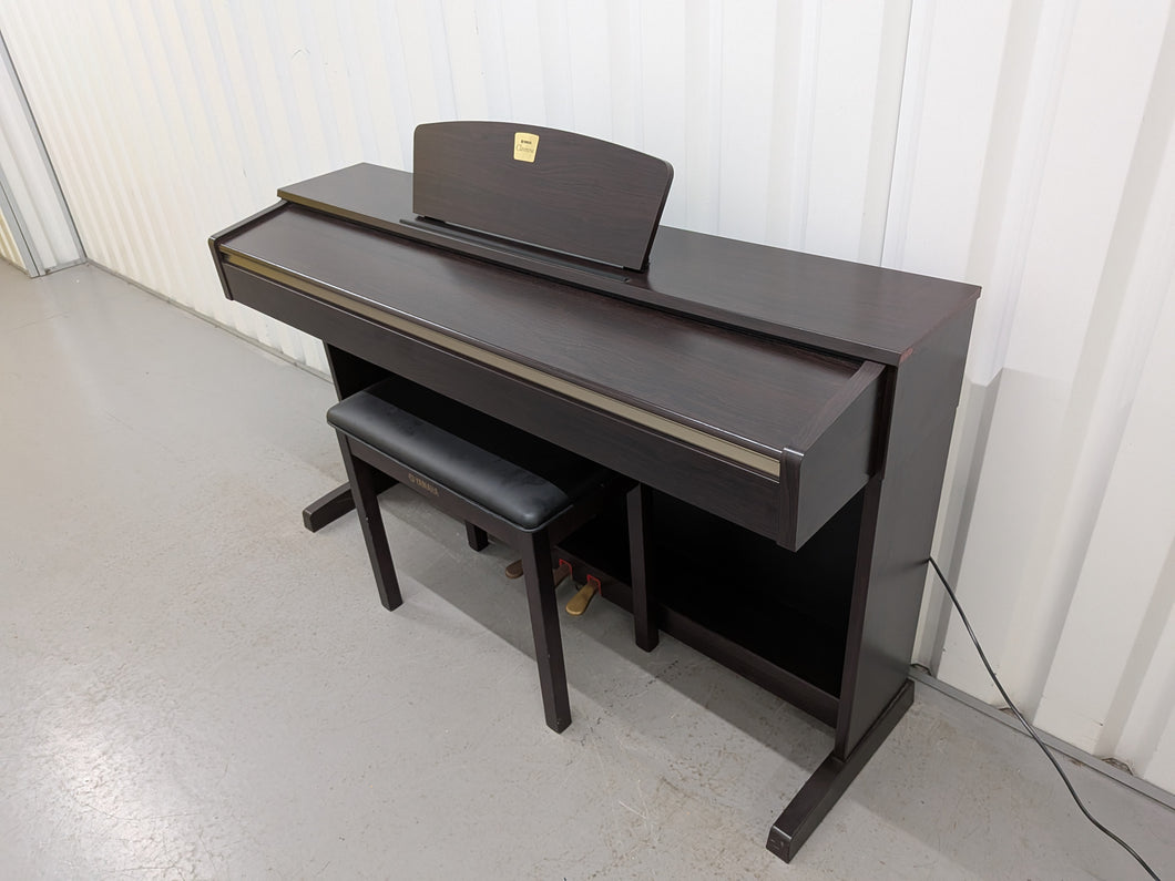 Yamaha Clavinova CLP-320 Digital Piano and stool in dark rosewood stock #25369