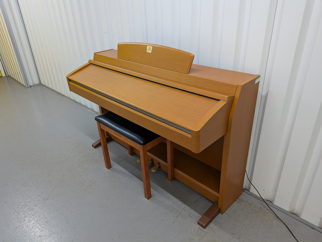 Yamaha Clavinova CLP-240 digital piano and stool in cherry wood colour stock number 25383