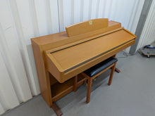 Load image into Gallery viewer, Yamaha Clavinova CLP-240 digital piano and stool in cherry wood colour stock number 25383
