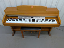 Load image into Gallery viewer, Yamaha Clavinova CLP-240 digital piano and stool in cherry wood colour stock number 25383
