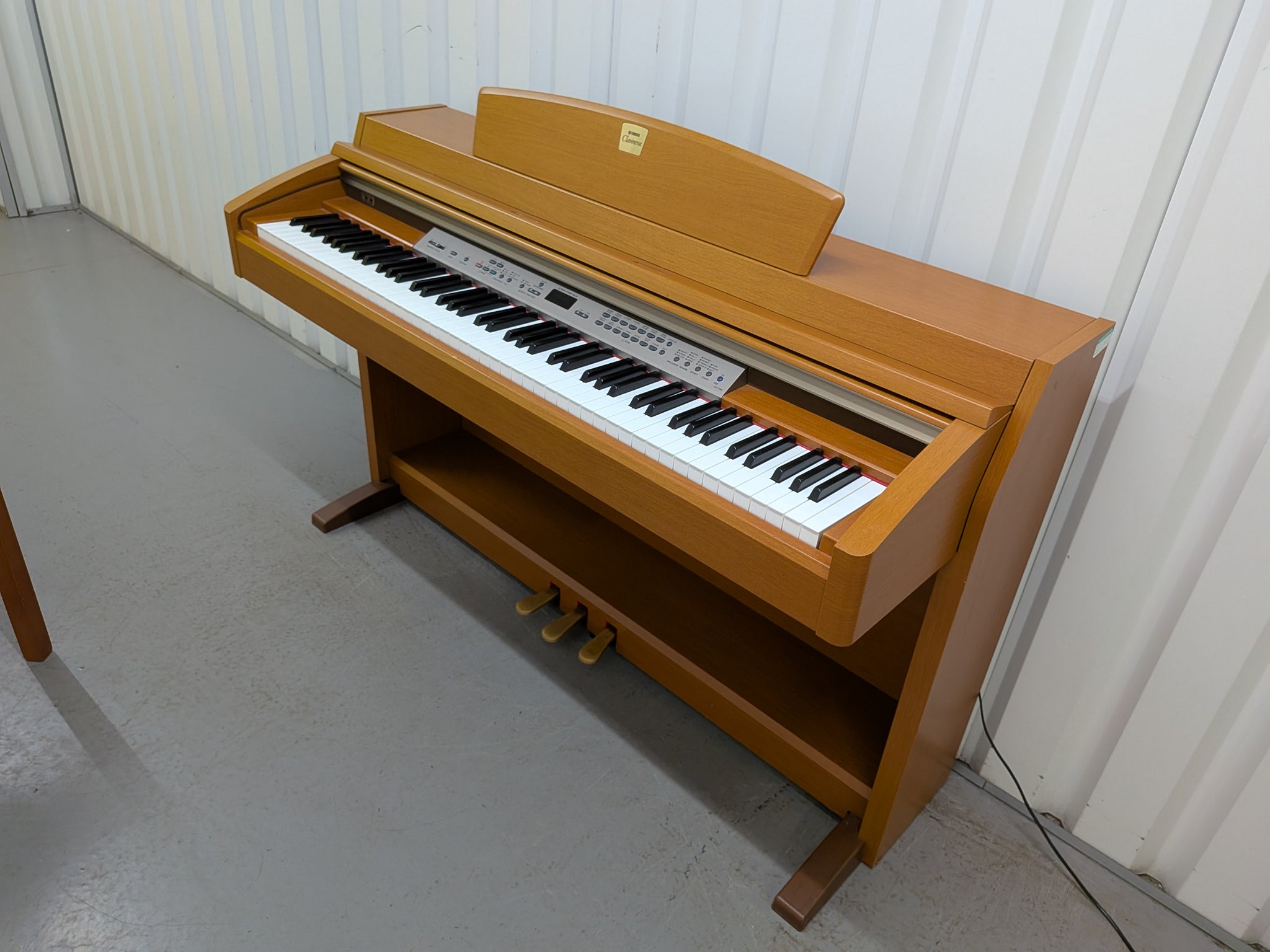 Yamaha Clavinova CLP-240 digital piano and stool in cherry