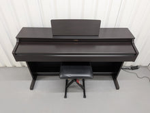 Load image into Gallery viewer, Yamaha Arius YDP-163 Digital Piano and stool in dark rosewood clavinova keyboard stock # 25391
