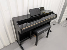 Load image into Gallery viewer, Yamaha Arius YDP-162 Digital Piano and stool in glossy black, clavinova keyboard stock #25403
