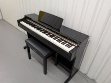 Load image into Gallery viewer, Yamaha Arius YDP-162 Digital Piano and stool in glossy black, clavinova keyboard stock #25403
