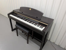 Load image into Gallery viewer, Yamaha Clavinova CLP-150 digital piano and stool in dark rosewood stock #25409
