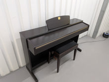 Load image into Gallery viewer, Yamaha Clavinova CLP-320 Digital Piano and stool in dark rosewood stock #25417
