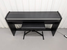 Load image into Gallery viewer, Roland F130R compact slim size Digital Piano and stool in black  stock # 25413
