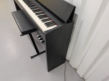 Load image into Gallery viewer, Roland F130R compact slim size Digital Piano and stool in black  stock # 25413
