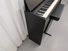Load image into Gallery viewer, Roland F130R compact slim size Digital Piano and stool in black  stock # 25413

