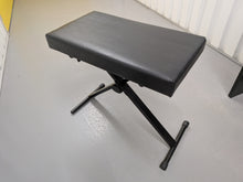 Load image into Gallery viewer, Roland F130R compact slim size Digital Piano and stool in black  stock # 25413

