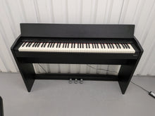 Load image into Gallery viewer, Roland F130R compact slim size Digital Piano and stool in black  stock # 25413
