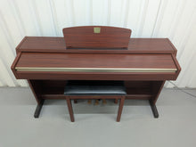 Load image into Gallery viewer, Yamaha Clavinova CLP-220 digital piano and stool in mahogany stock #25427
