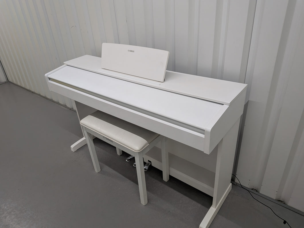 Yamaha Arius YDP-143 Digital Piano and stool in satin white finish stock #25428