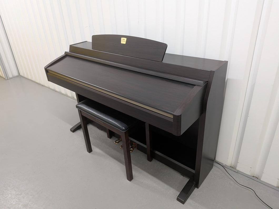 Yamaha Clavinova CLP-230 digital piano and stool in dark rosewood stock #25433