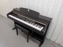 Load image into Gallery viewer, Yamaha Clavinova CLP-230 digital piano and stool in dark rosewood stock #25433
