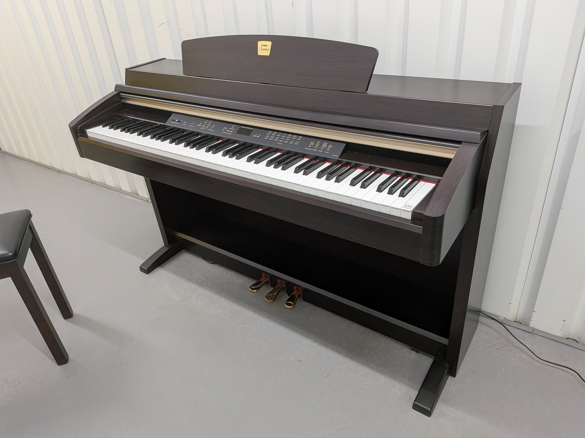 Yamaha Clavinova CLP-230 digital piano and stool in dark rosewood