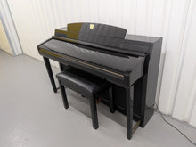 Load image into Gallery viewer, Yamaha Clavinova CLP-280 in Polished glossy black + matching stool stock # 25424
