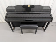 Load image into Gallery viewer, Yamaha Clavinova CLP-280 in Polished glossy black + matching stool stock # 25424
