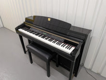 Load image into Gallery viewer, Yamaha Clavinova CLP-280 in Polished glossy black + matching stool stock # 25424
