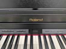 Load image into Gallery viewer, Roland HP504 digital piano and stool in satin black finish stock number 25436
