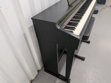 Load image into Gallery viewer, Roland HP504 digital piano and stool in satin black finish stock number 25436
