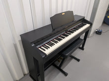 Load image into Gallery viewer, Roland HP504 digital piano and stool in satin black finish stock number 25436
